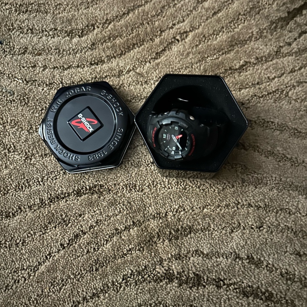 G-Shock Black and Red Watch